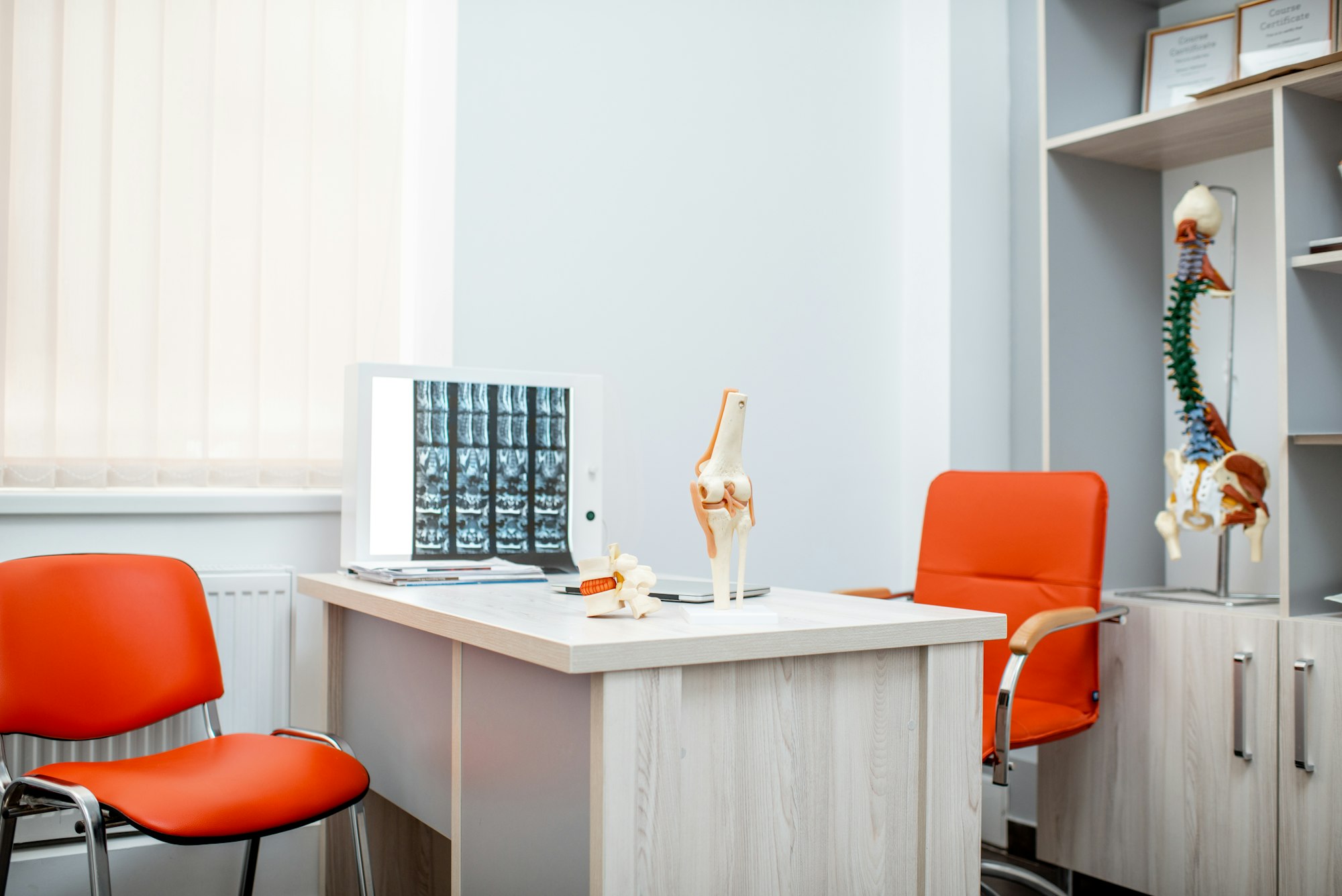 Office of the therapist at the clinic